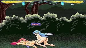 现场#1 视频: Seductive cartoon characters of the fairy type stimulate sex kitten with her pussy