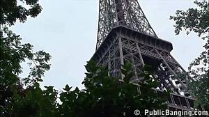 现场#4 视频: Raunchy cartoon threesome and wild public sexual escapades seen close to Eiffel Tower