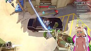 现场#2 视频: OverwatchadultgameplaybyVtuberLewdnekoandspankinginanimatedseries