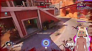 现场#20 视频: OverwatchadultgameplaybyVtuberLewdnekoandspankinginanimatedseries