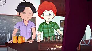 现场#4 视频: A animated girl, in her dream comes three geeky boy for her sexual satisfaction in 3D
