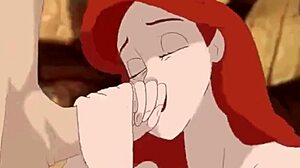 现场#4 视频: Beautiful animation with Ariel and big booby hentai