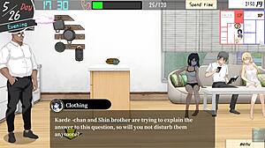 现场#20 视频: NTR lesson in English version with animated teens.