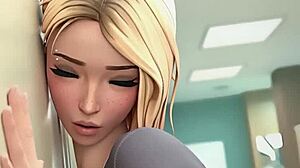 现场#3 视频: Young Gwen Stacy gets cum inside her in the dressing room after school – exclusive animation