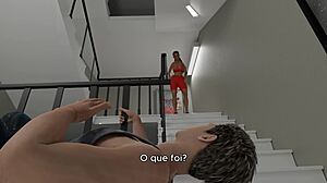 现场#1 视频: Kayleigh's staircase challenge in animated form - sympathy