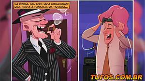 现场#4 视频: Two dos sacanas and quadrinhos in the taboo s world of swallowing fantasy