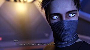 现场#2 视频: Shiny cybergoth babe gets hard futanaria fucking in animated gaming erotic choice fiction