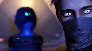 现场#4 视频: Shiny cybergoth babe gets hard futanaria fucking in animated gaming erotic choice fiction