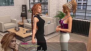 现场#4 视频: Haley’s Story: A animated game with a black protagonist and big cock