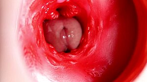 现场#1 视频: Beautiful redhead gets oiled up for deepthroat and pussy sex
