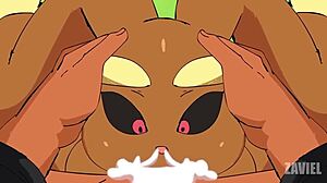 现场#2 视频: Seduction of the lovely Lopunny in animated porn