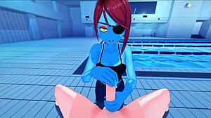 现场#1 视频: tpl: deep and side pumping in the pool along with untale hentai character