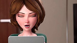 现场#1 视频: Red Moa's aunt in a rather untraditional family gathering in an animated video