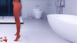 现场#4 视频: 3D animation of big tits bouncing while getting off