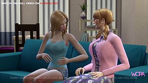 现场#4 视频: Uncensored 3D cartoon: Sexy Leonardo and Howard’s cheating with Animation