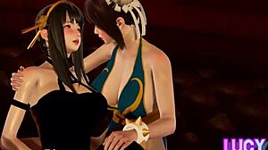 现场#1 视频: 3D animated battle turns into sensual encounter