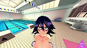 现场#3 视频: A Japanese college girl Koikatsu Midoriya strips her clothes off and asks for oral sex, then takes a throbbing hard dick on her hand and masturbates until she cums to completion