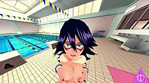 现场#4 视频: A Japanese college girl Koikatsu Midoriya strips her clothes off and asks for oral sex, then takes a throbbing hard dick on her hand and masturbates until she cums to completion