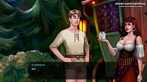 Scene#20 for video: An 18 year old random NPC receiving a handjob from a Busty Gypsy in this great gameplay scene