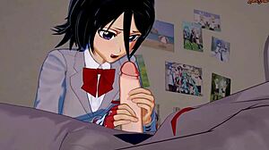 现场#3 视频: Uncensored hentai: The spar between Rukia and Ichigo before they have sex