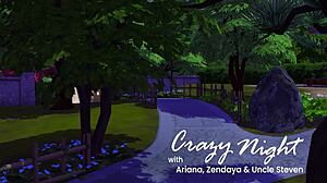 现场#1 视频: Ariana and Zendaya’s first erotic threesome scene in 3D animation