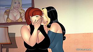 现场#3 视频: Sucking and fucking themselves in a taboo hentai adventure Gordinha and primas catch themselves