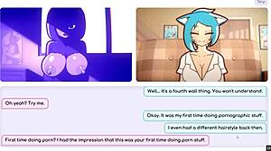 现场#2 视频: Nicole's hentai game pornplay episode 6: The striptease was obscene, the kicker of the stage performance was the animated sex toys and the big booty
