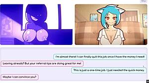 现场#20 视频: Nicole's hentai game pornplay episode 6: The striptease was obscene, the kicker of the stage performance was the animated sex toys and the big booty