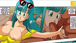 现场#1 视频: Pussy licking milf sexparody Bulma fucked in the desert for Dragon Ball cartoon – full video