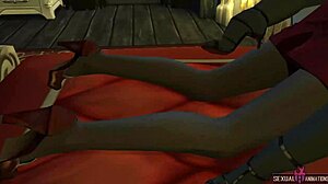 现场#4 视频: Big-titted Ada wong and Alcina Dimitrescu start sexually touching each other in Resident Evil 8